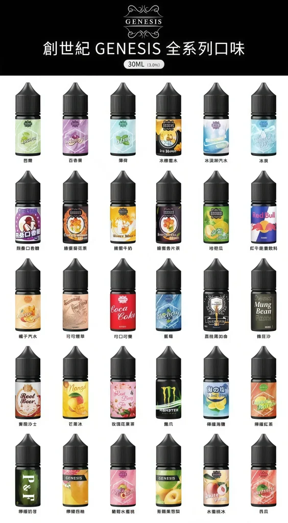 genesis 創世紀系列菸油 0mg / 30mg 霧森坊 GENESIS創世紀煙油 564x1024