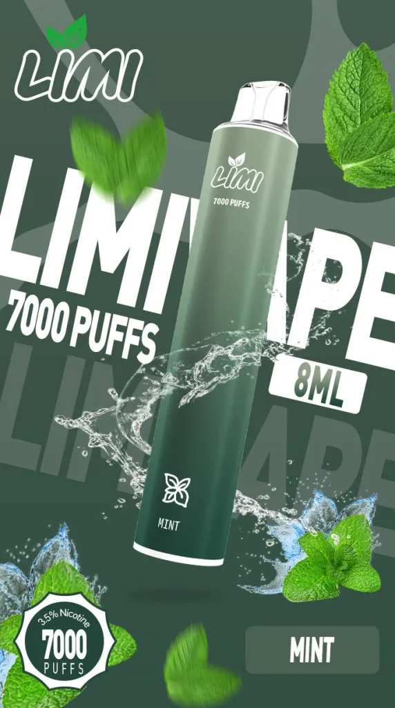 霧森坊 LIMI 7000 PUFFS 一次性拋棄式 三重薄荷 572x1024