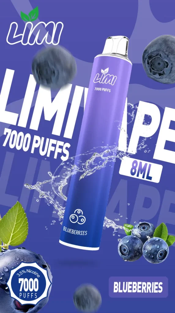 霧森坊 LIMI 7000 PUFFS 一次性拋棄式 凍感藍莓 572x1024