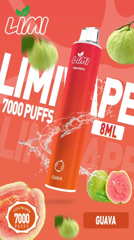 霧森坊 LIMI 7000 PUFFS 一次性拋棄式 粉紅芭樂 572x1024