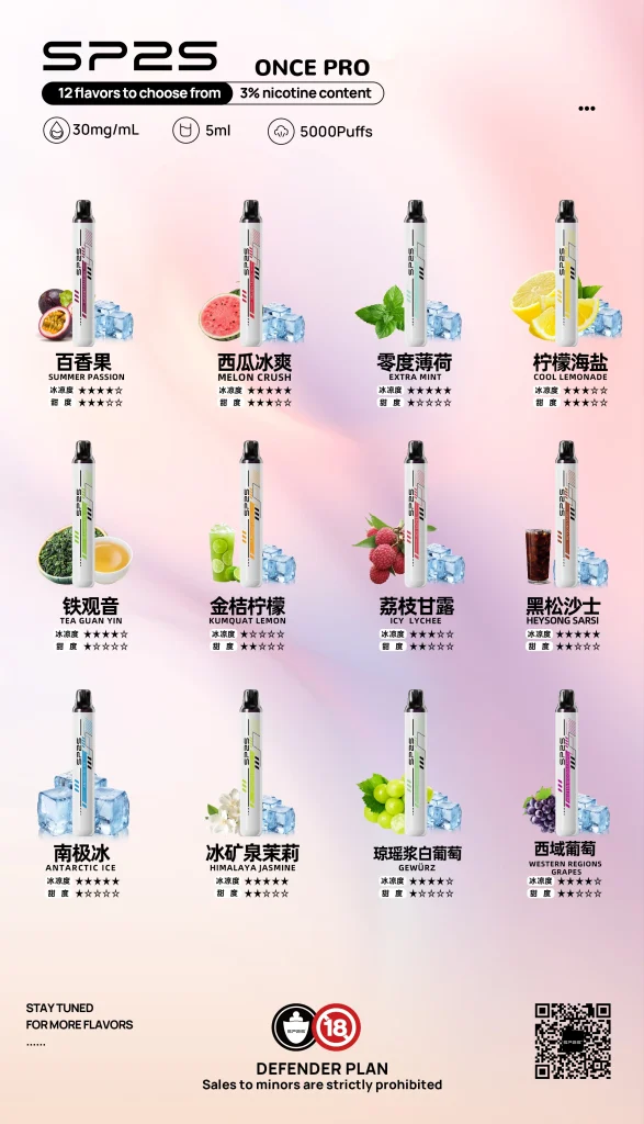 sp2s once pro 5000口 拋棄式電子煙 霧森坊