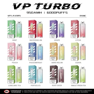 vp turbo 6000口 發光拋棄式電子煙 霧森坊