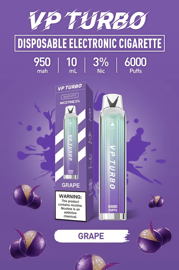 vp turbo 6000口 發光拋棄式電子煙 霧森坊