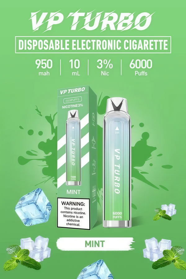 vp turbo 6000口 發光拋棄式電子煙 霧森坊