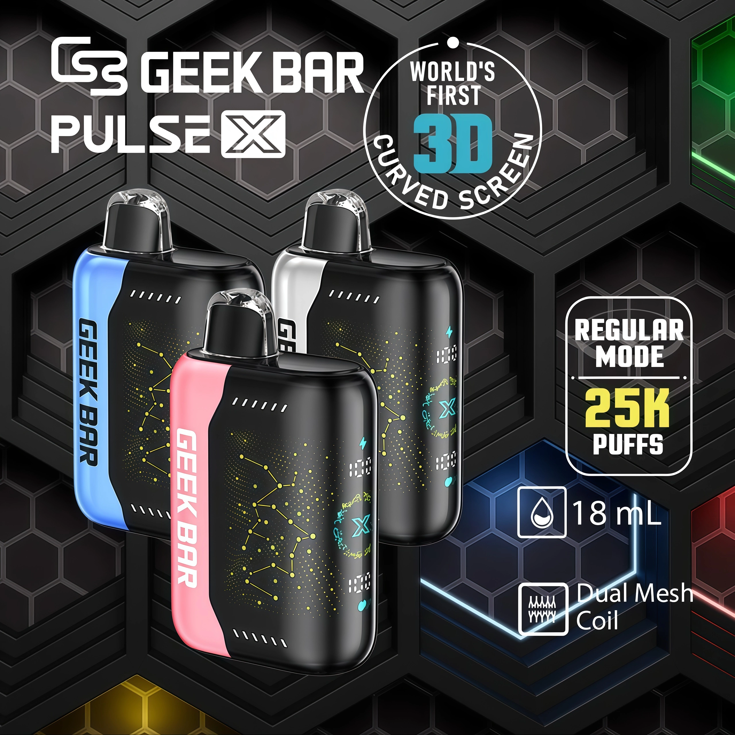 geek bar pulse x 25000 口拋棄式電子煙